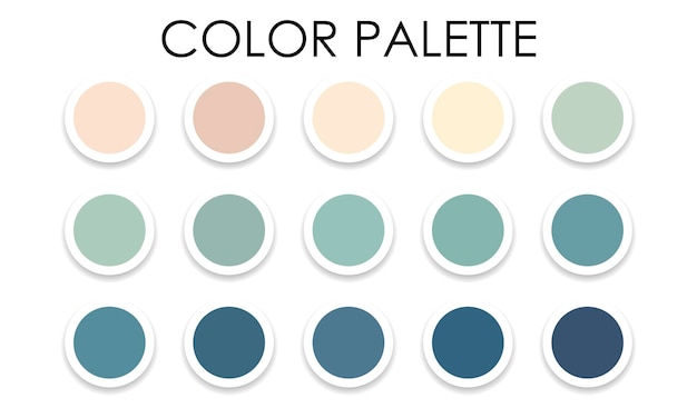 Paleta de colores de moda para el diseño. Plantillas de colores. Vector