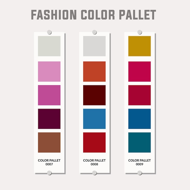 Paleta de colores de moda