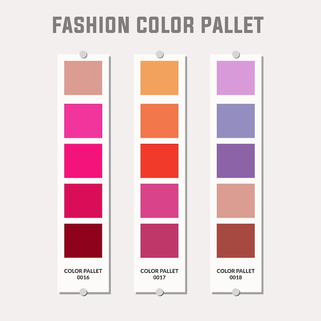 Vector paleta de colores de moda