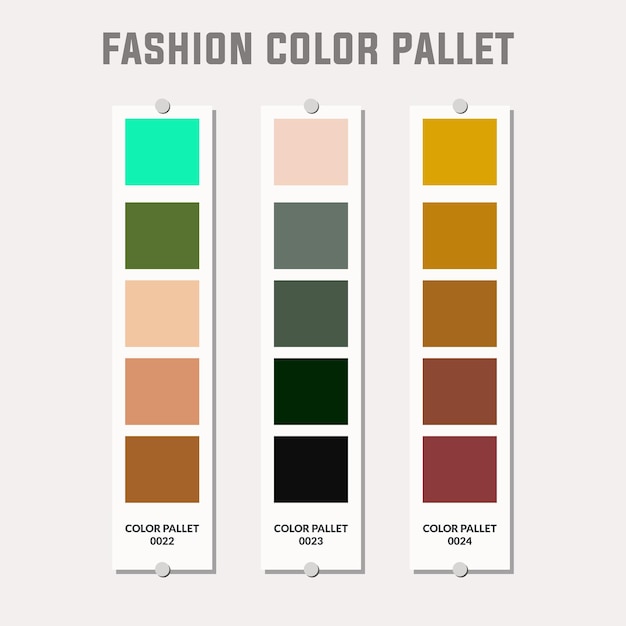 Paleta de colores de moda