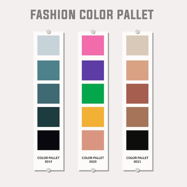 Paleta de colores de moda