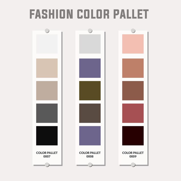 Vector paleta de colores de moda