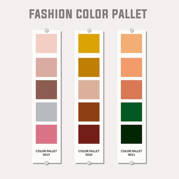 Vector paleta de colores de moda