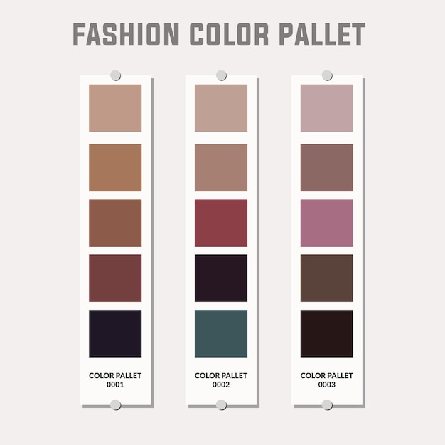 Vector paleta de colores de moda