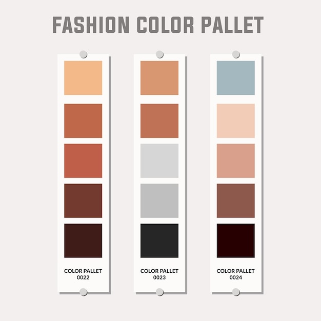 Paleta de colores de moda