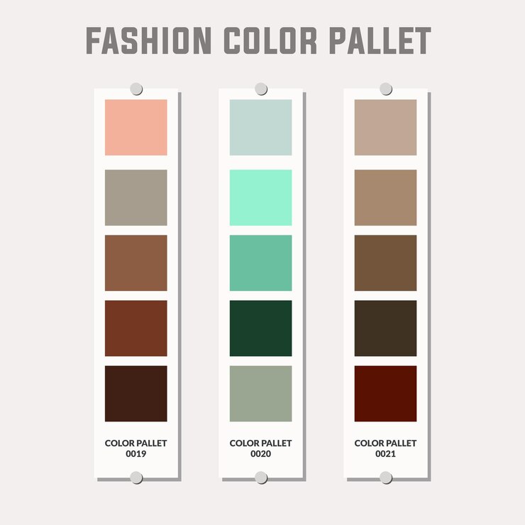 Vector paleta de colores de moda