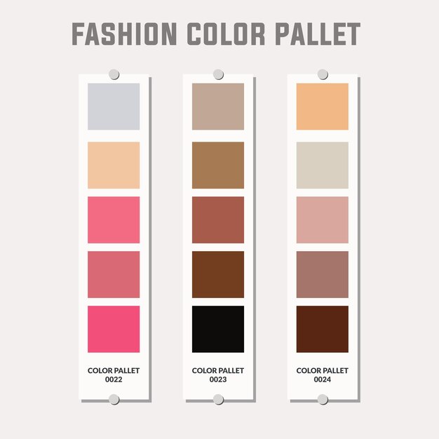 Paleta de colores de moda