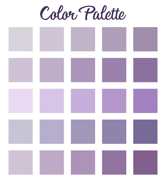 Paleta de colores morados