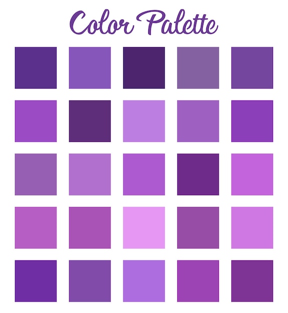 Paleta de colores morados