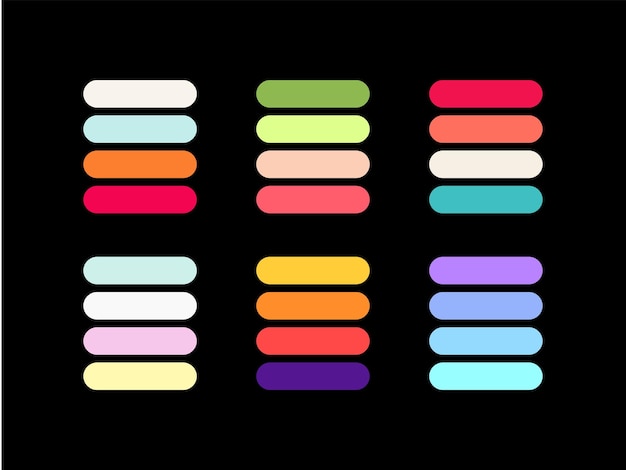 paleta de colores, paletas, neón, oro, vintage, retro, claro, oscuro, cálido, antiguo, verano, otoño,