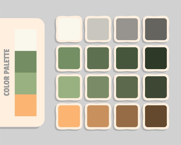 Paleta de colores RGB que coincide con los colores armoniosos