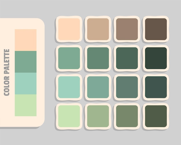 paleta de colores RGB que coincide con los colores armoniosos