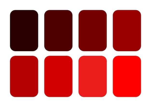 Vector paleta de colores rojos vibrantes sombros e inspiraciones