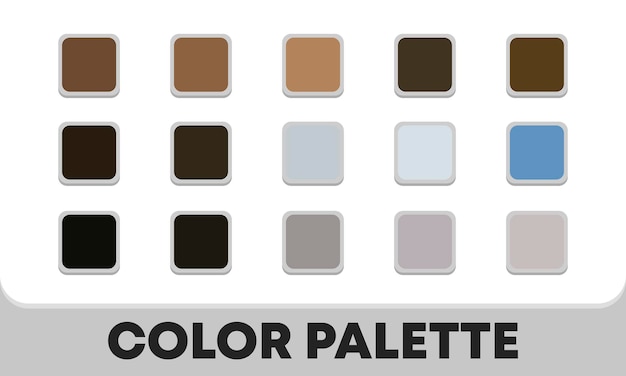 Vector paleta de colores universal 2023. muestras de color. ilustración vectorial