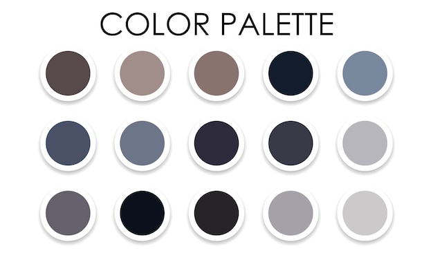 Paleta de colores universal Combinaciones de colores Ilustración vectorial