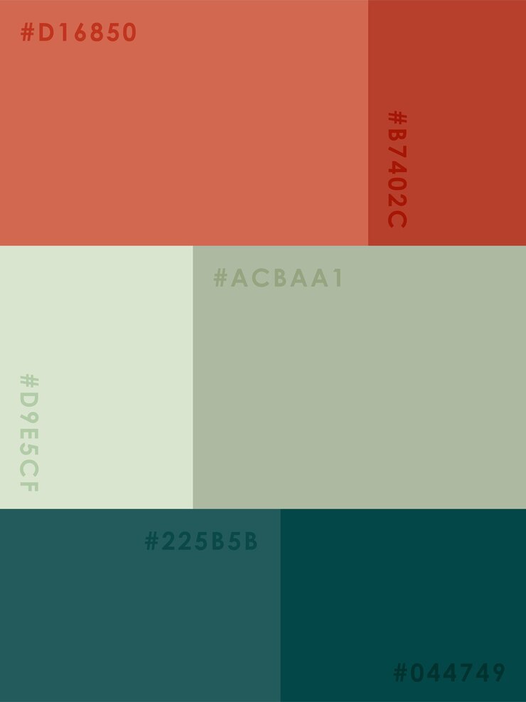 Vector paleta de colores