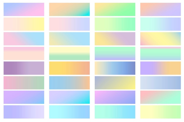 Paleta sobre fondo claro Patrón vertical de color pastel Paleta en estilo hipster Ilustración vectorial