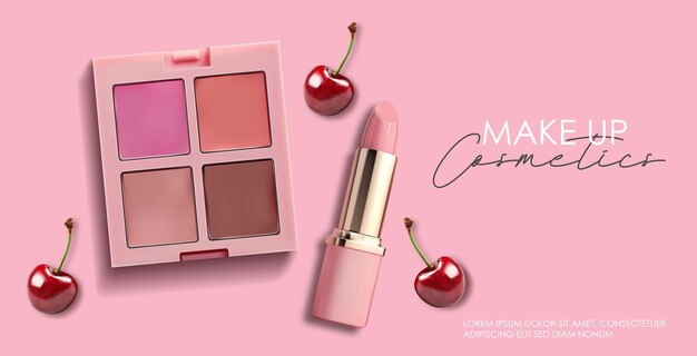 La paleta de sombras de ojos realista del paquete constituye la paleta de embalaje