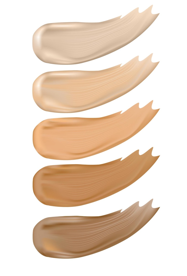 Paleta de tonos de color para la base Maquillaje cosmético para el cartel de la pancarta