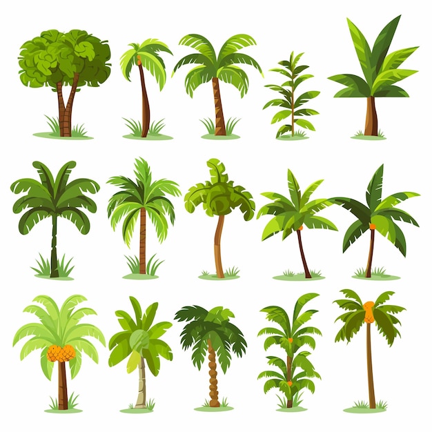 Palm_trees_set_graphic_elements_in_flat_design