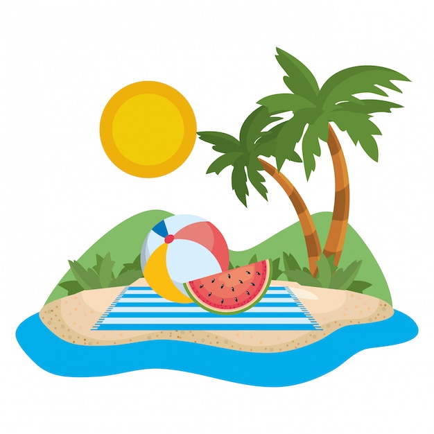 Palma de la temporada de verano