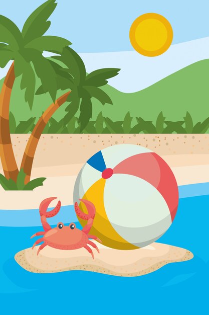 Palma de la temporada de verano