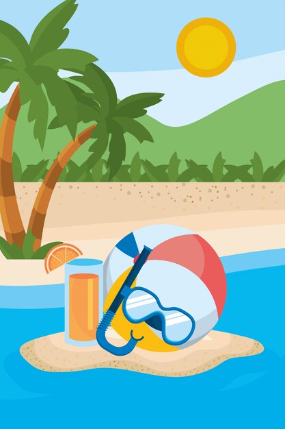 Palma de la temporada de verano