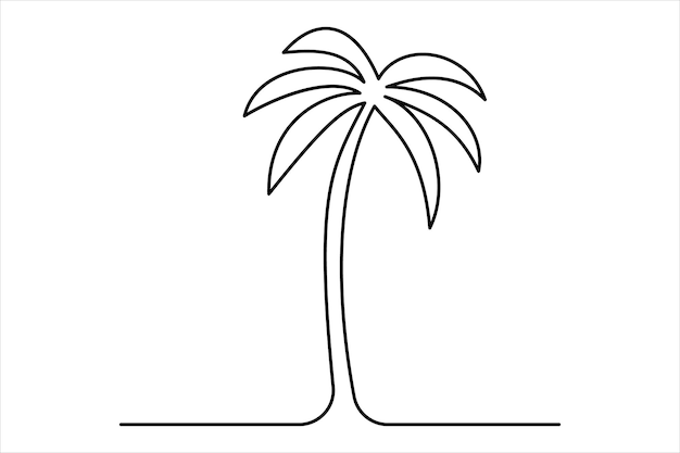 una palmera está de pie frente a un fondo blanco