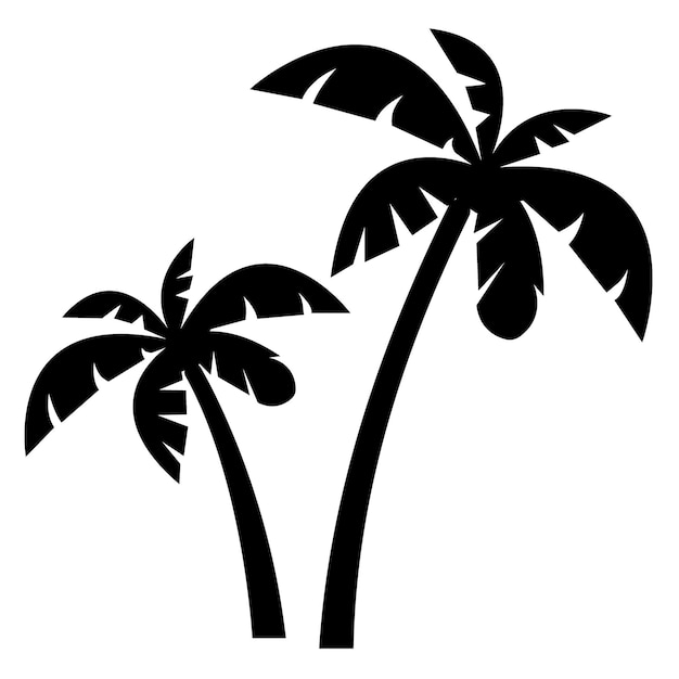 Palmera tropical ilustración vectorial