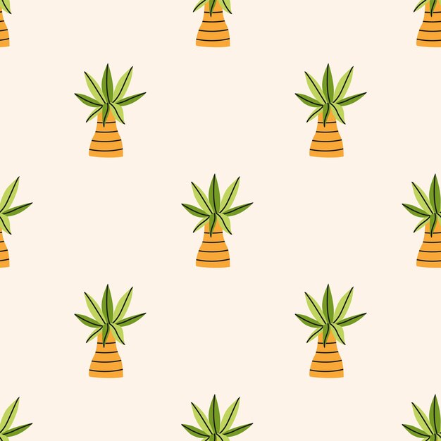 Palmeras tropicales bonitas con un patrón sin costuras