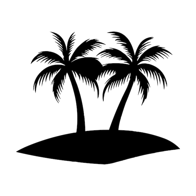 Palmeras tropicales de las islas
