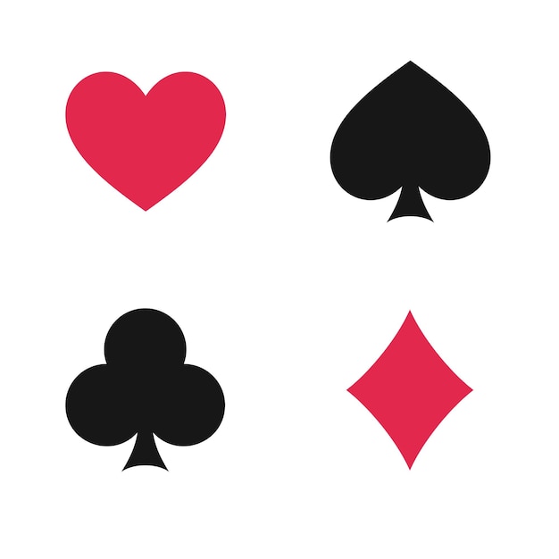 El palo de las cartas de juego aislado