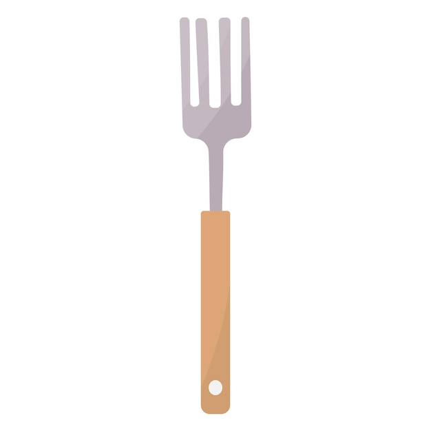 El palo de la cocina del tenedor come el icono del elemento de la cocina