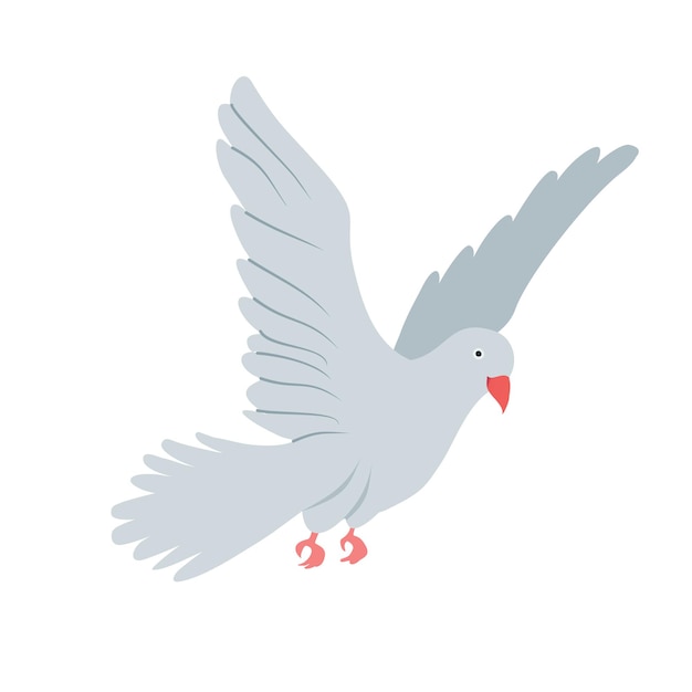 paloma blanca animal vector ilustración icono imagen