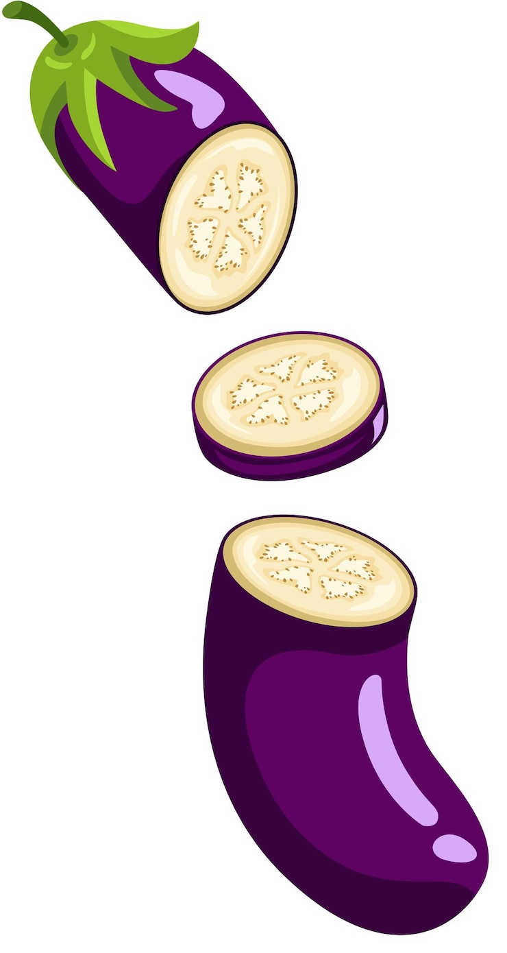 Vector palomitas frescas cortadas por la mitad