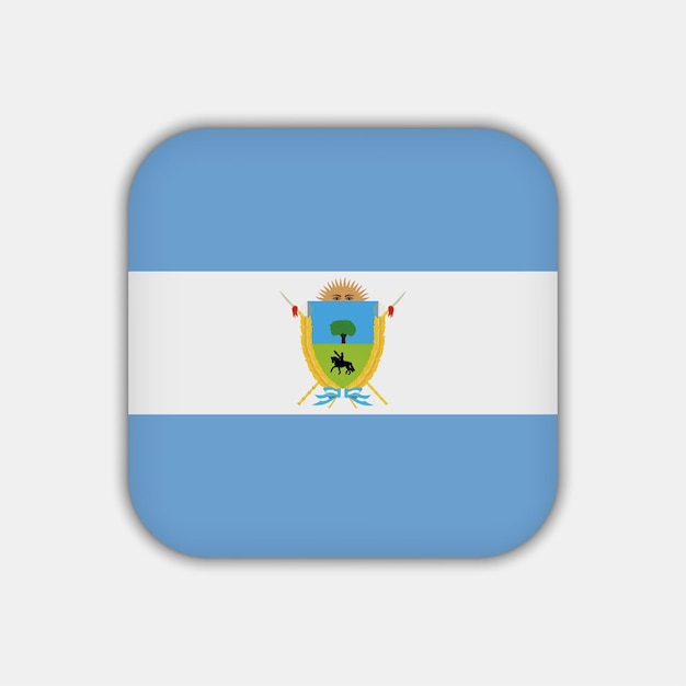 La Pampa Bandera Argentina Provincias Vector Ilustración