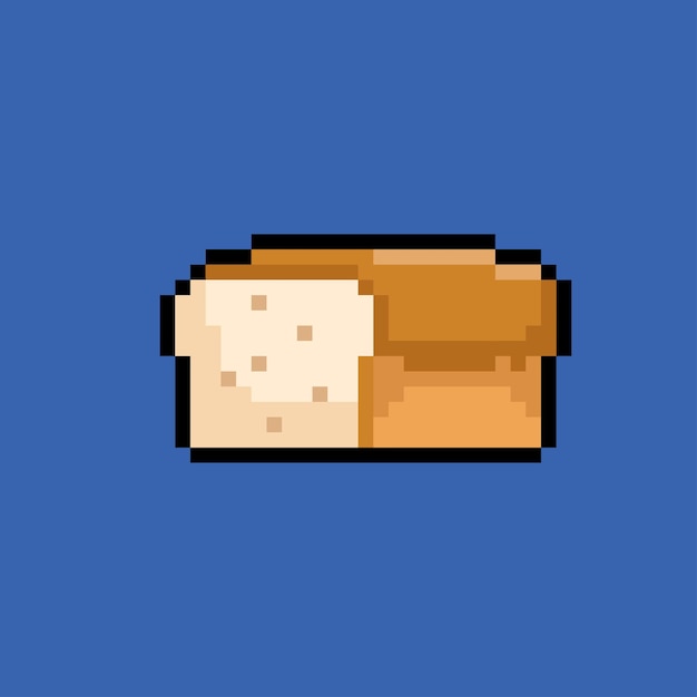 pan con estilo pixel art
