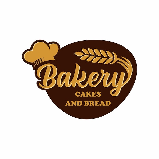 Panadería Inscripción manuscrita Insignia de tipografía de letras de caligrafía dibujada a mano Se puede utilizar para logotipos de señalización lanzamientos de productos de marca