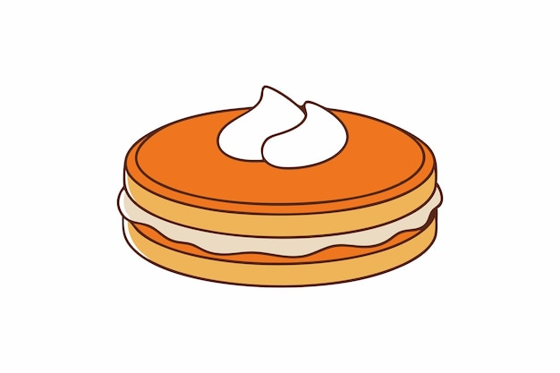 Pancake Icon Vector Arte y Ilustración