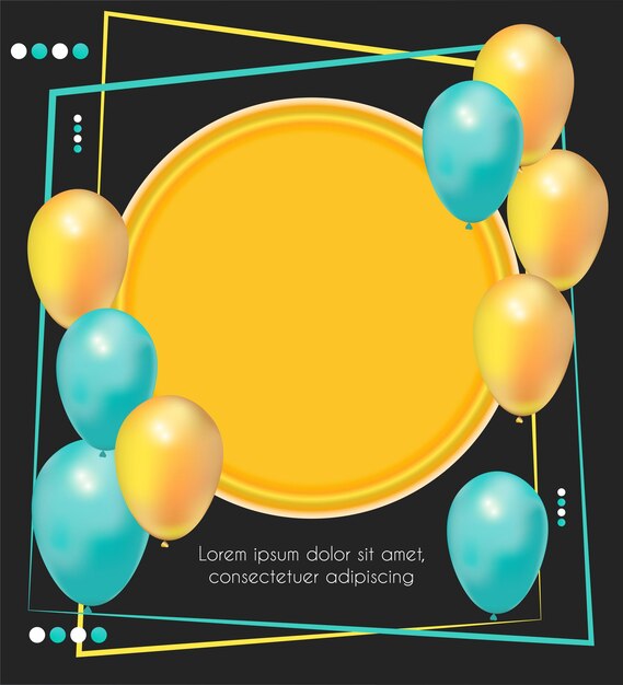 pancarta con globos