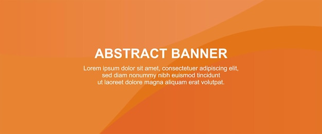 Una pancarta naranja con las palabras "bandera abstracta"