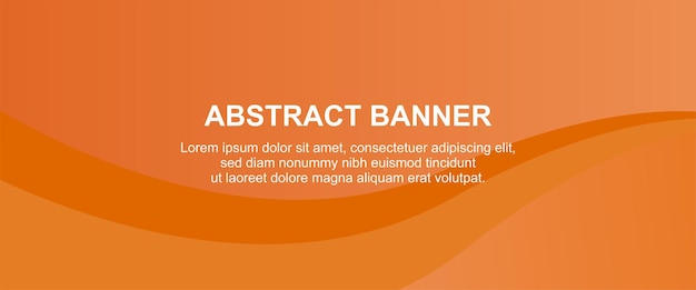 Una pancarta naranja con las palabras "bandera abstracta".