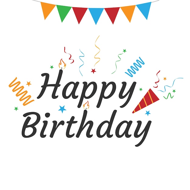 una pancarta que dice feliz cumpleaños en él