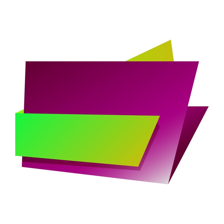 Vector una pancarta de venta de abstractos coloridos una pancarta de ventas de origami coloridos