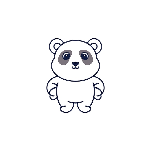 El panda es un juego de colorear.
