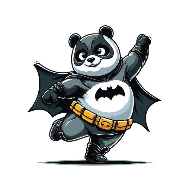 Vector el panda es lindo, batman.