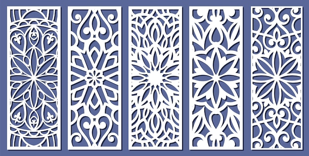 Panel cortado por láser patrón geométrico islámico corte CNC arte de pared decoración interior del hogar