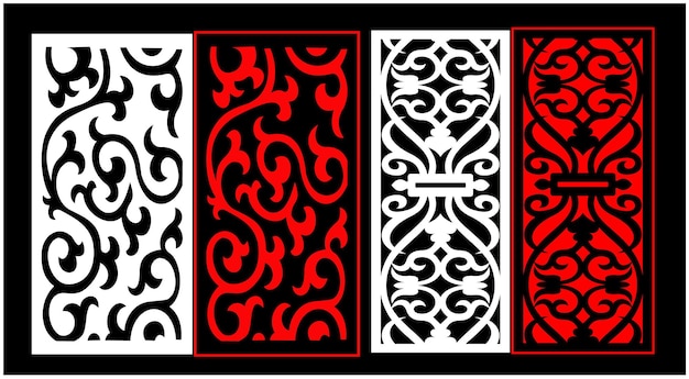 Un panel negro y rojo con la palabra bisagra.