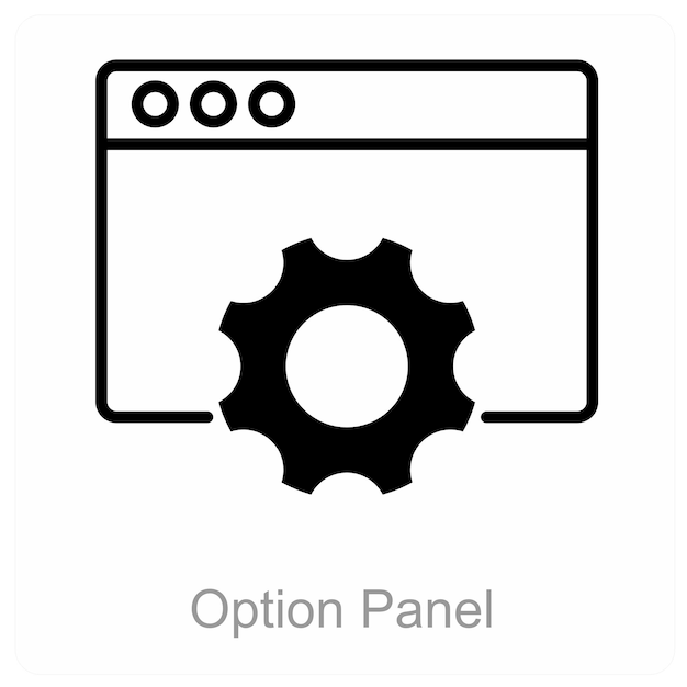 Panel de opciones