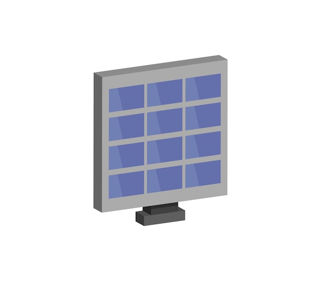 Vector el panel solar